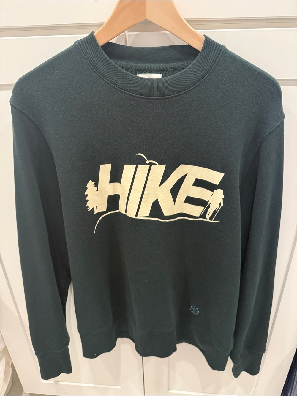 Tory Sport Black Sweatshirt with Cream HIKE Graphic
